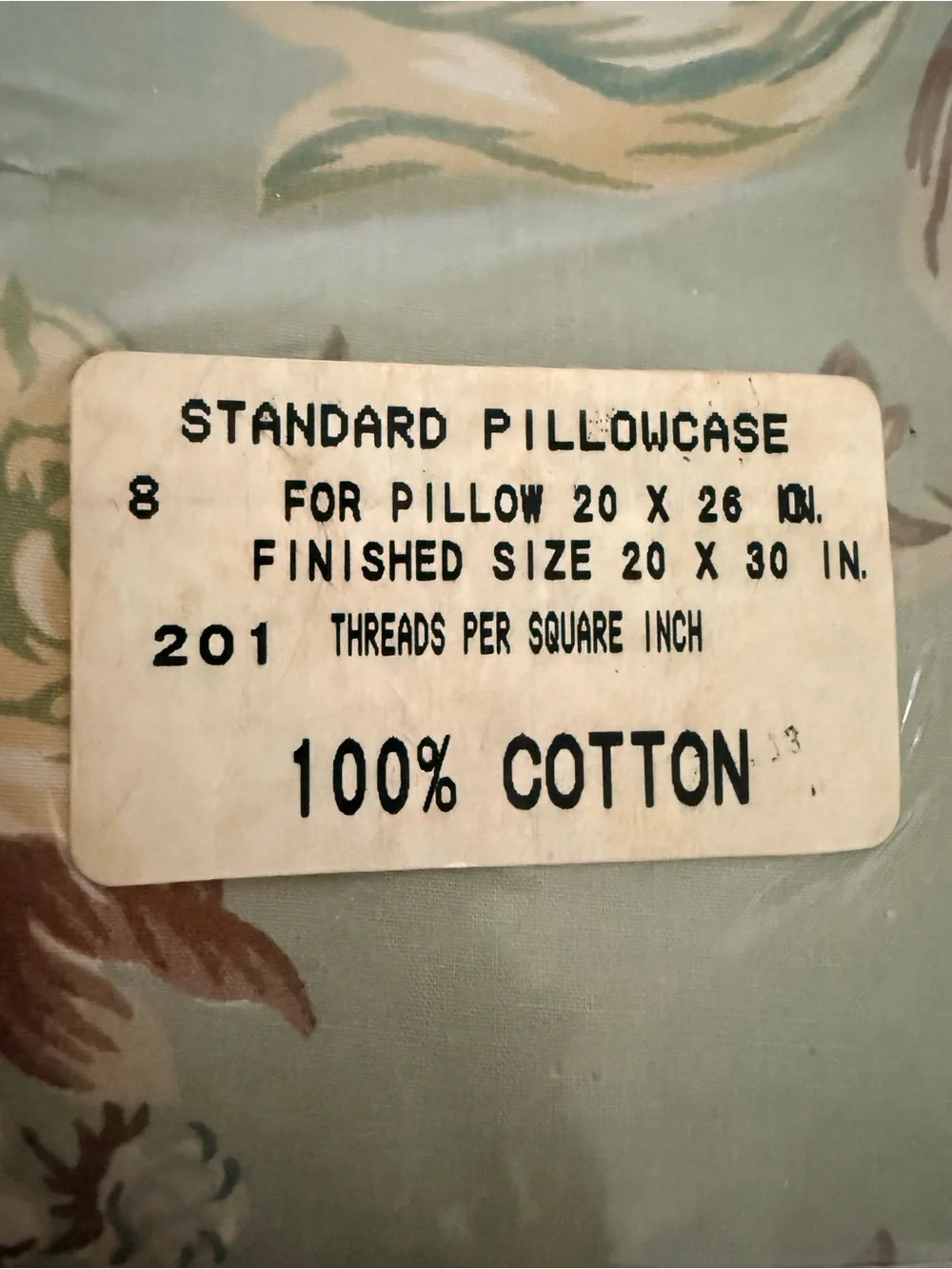 Ralph Lauren Floral Cotton Pillowcase Set - Sage Green & Cream Charlotte print